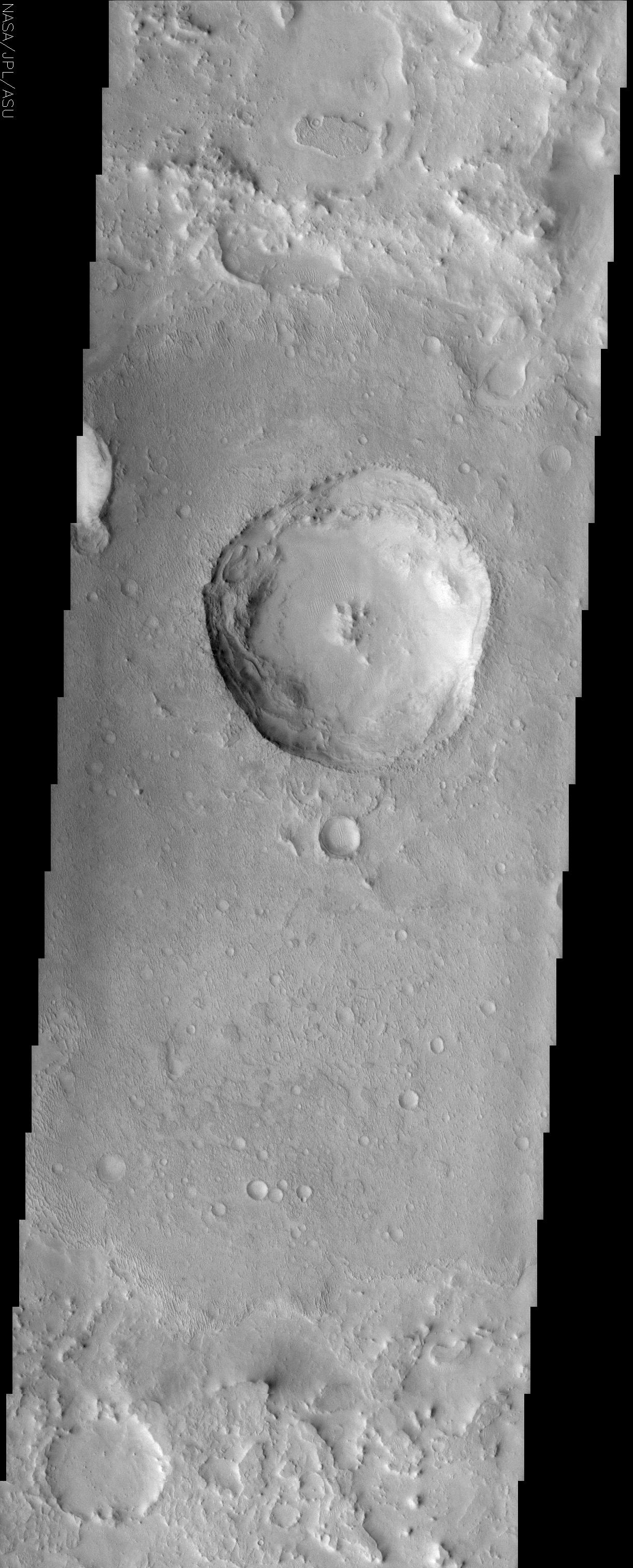 Northern Arabia Etched Terrain — Mars image from the NASA archive