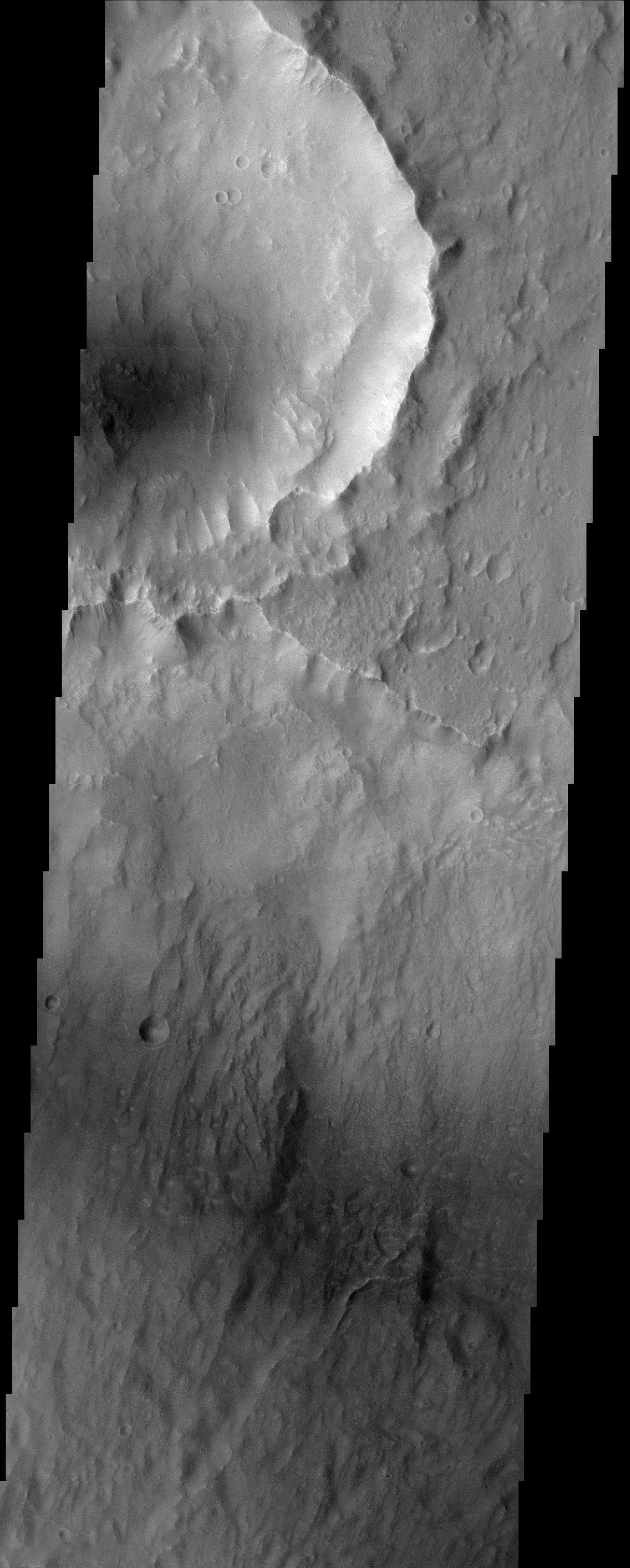 Kasei Vallis Streamlined Island — Mars image from the NASA archive