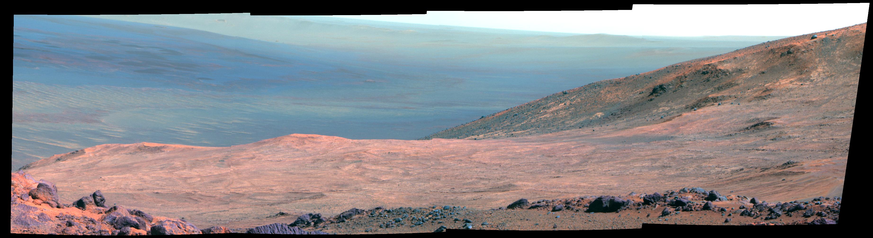 Mars Marathon Valley Overlook (False Color) — Mars image from the NASA archive