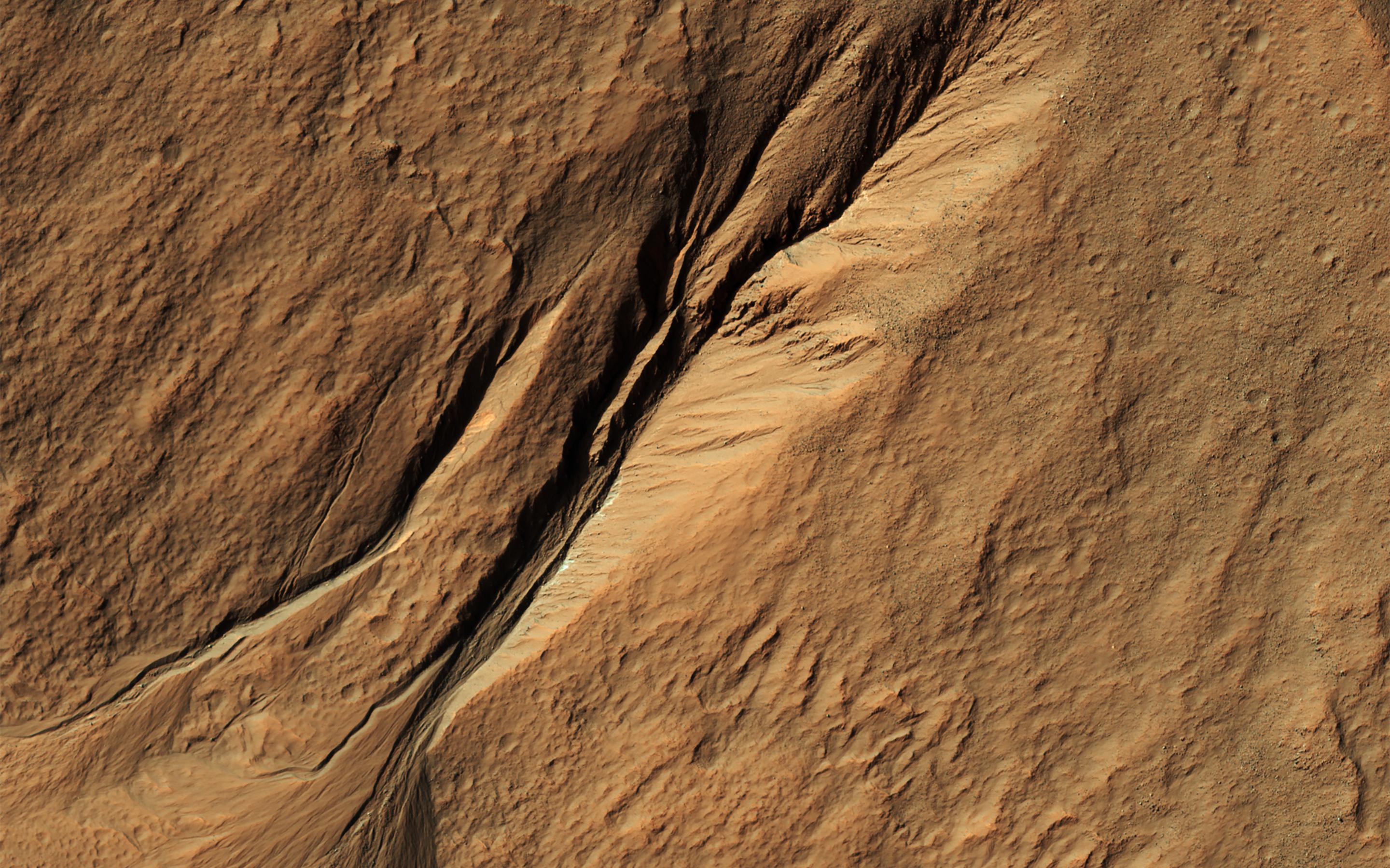 How Old are Martian Gullies? — Mars image from the NASA archive