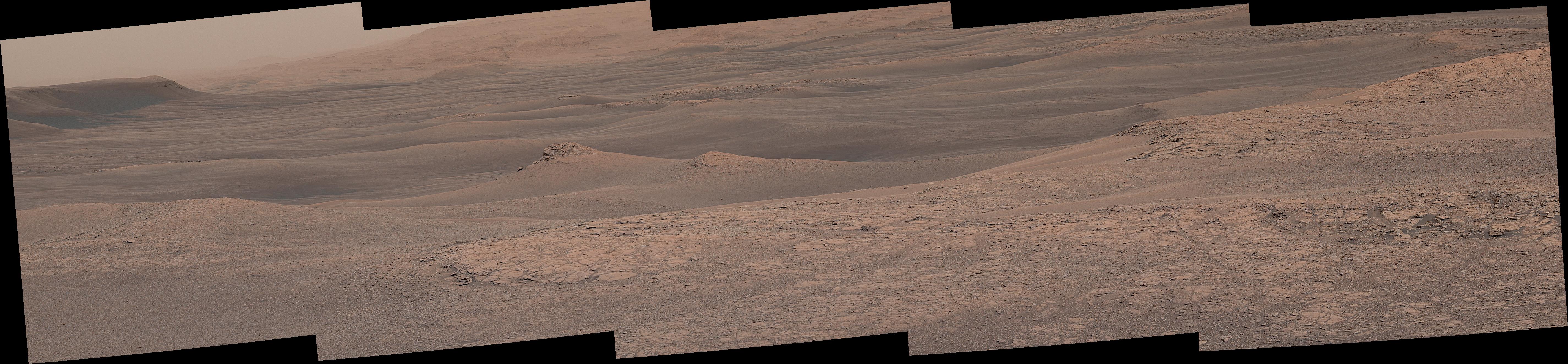 Curiosity Sees Waves in the Clay Unit — Mars image from the NASA archive
