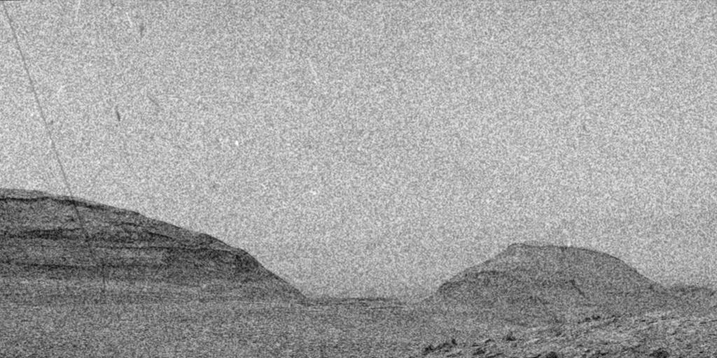 Curiosity Sees Streaks and Specks During 2024 Solar Storm — Mars image from the NASA archive