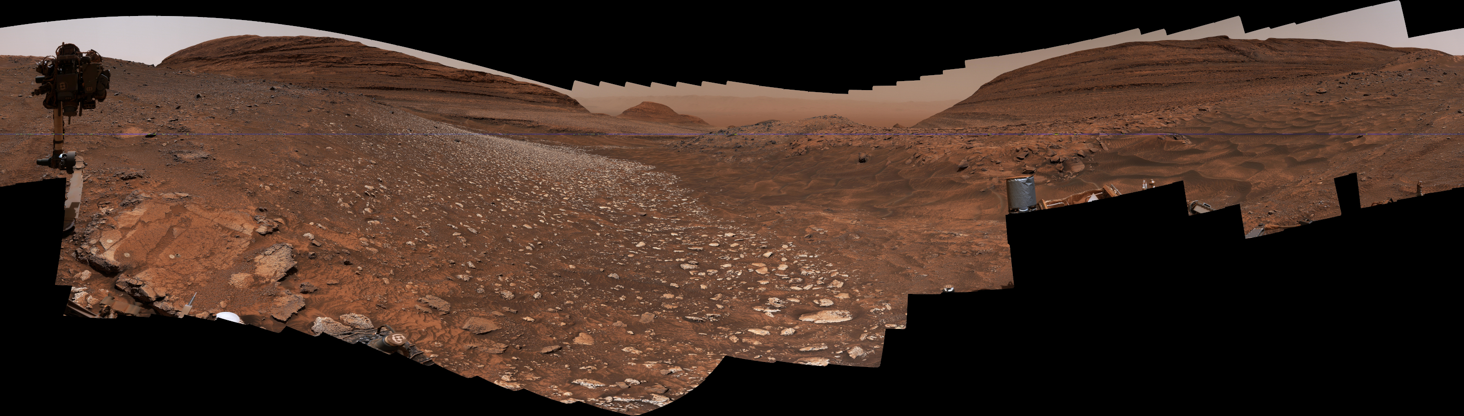 Curiosity Takes a 360-Degree View of Gediz Vallis Channel — Mars image from the NASA archive